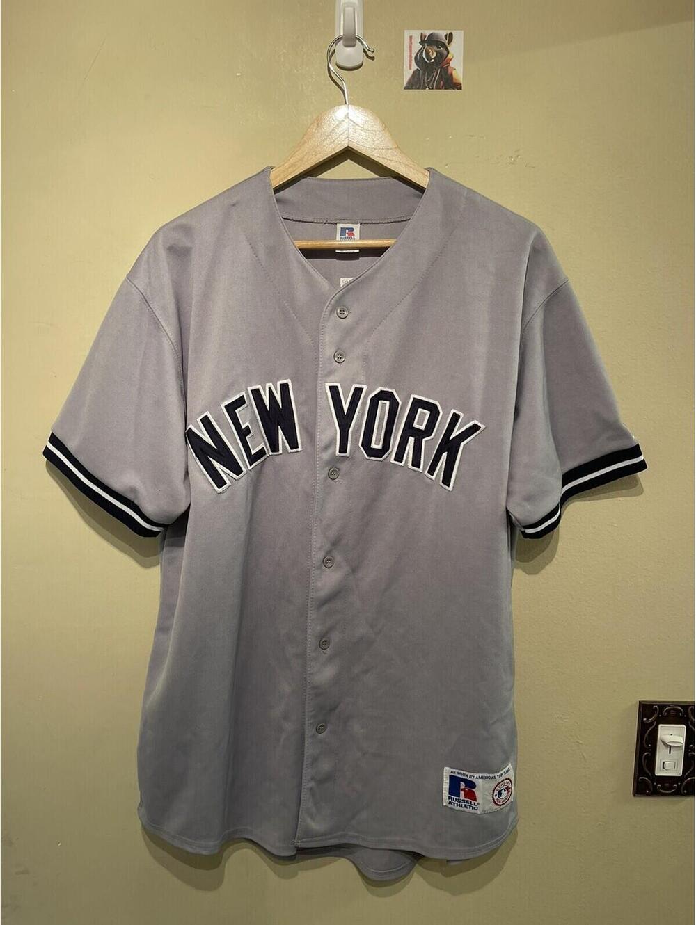 Vintage Russell Athletic New York Yankees Derek Jeter Authentic Away Jersey